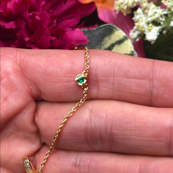 New! 925 stamped/18k gold filled bee bracelet - Picture 3 of 5